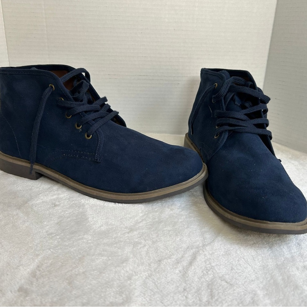 Old Navy Men's Navy Blue Chukka Suede Shoes Size 11